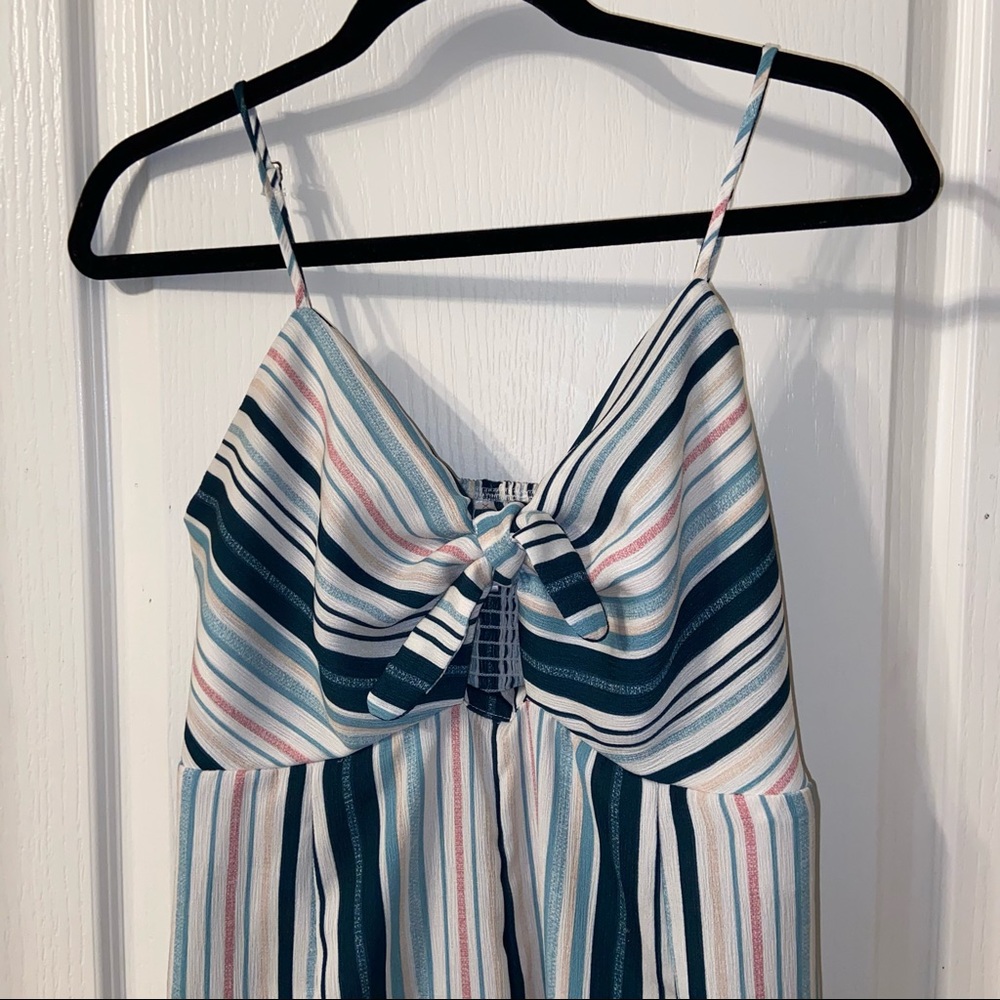Multicolor striped jumpsuit